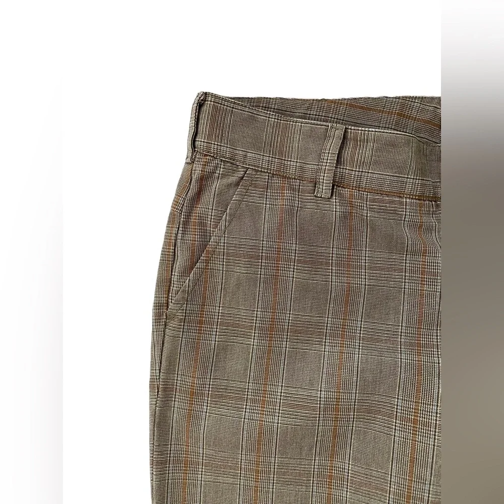 Vince Plaid Dress Pants Low Rise Bootcut Flare Trousers   Size 12